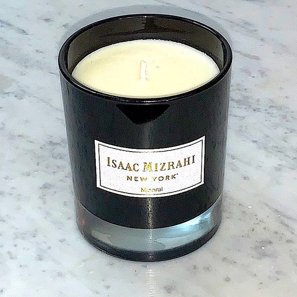 ISAAC MIZHARI NEW YORK MINERAL CANDLE SCENTED BLACK SILVER 1 WICK NEW IN BOX - Picture 2 of 5